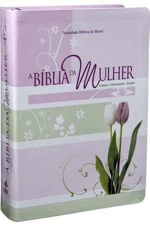 Bíblia Sagrada Feminina Tulipa Média Revista Almeida